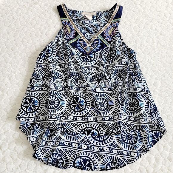 Flying Tomato tank top racerback batik boho embroidered hippie - Picture 1 of 7